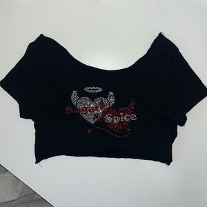 Garage Sugar and Spice Cropped T shirt. size XS.